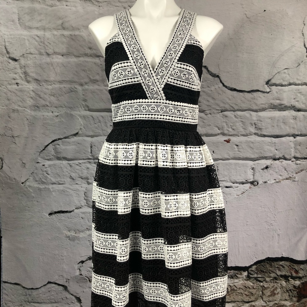 Kate Spade Scenic Route colorblock lace dress sz 4